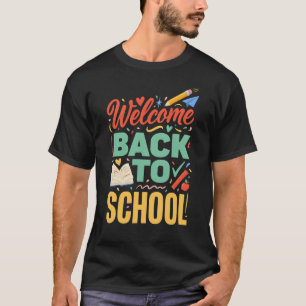 Willkommen zurück in der Schule   Lehrer- und Schü T-Shirt