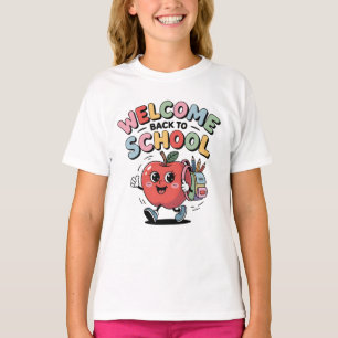 Willkommen zurück in der Schule Niedliche Apple Gi T-Shirt