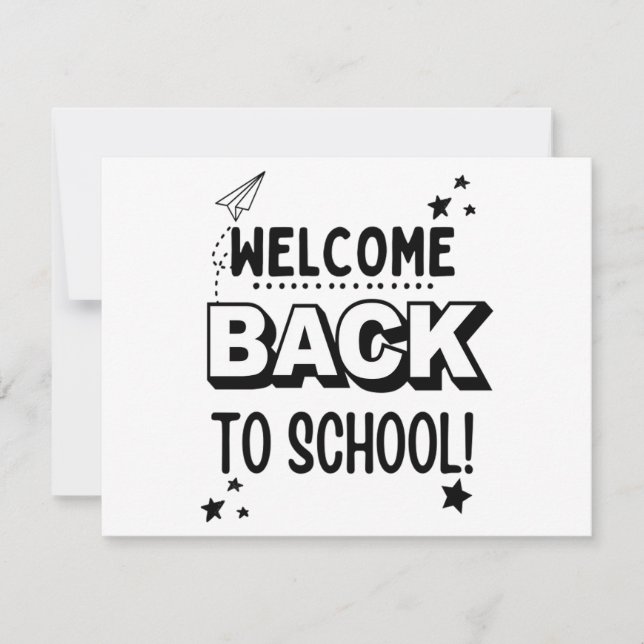 Willkommen zurück in der Schule! Save The Date (Vorderseite)