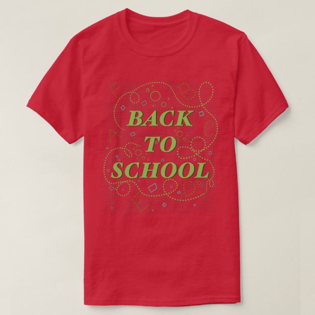 Willkommen zurück in der Schule T-Shirt (Design vorne)