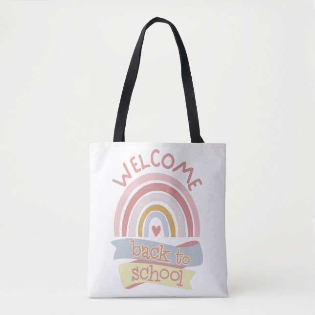 Willkommen zurück in der Schule Tasche (Vorderseite)