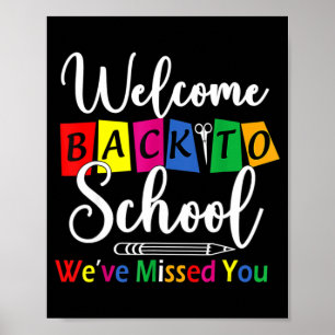 Willkommen zurück in der Schule Wir haben verpasst Poster
