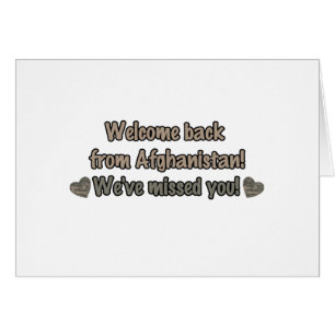 Willkommen zurück von Afghanistan