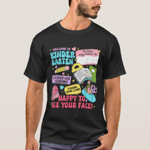 Willkommen zurück zum Kindergarten Lehrer Studen T-Shirt