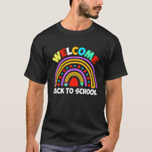 Willkommen zurück zum Lehrer Rainbow Apple Penci T-Shirt