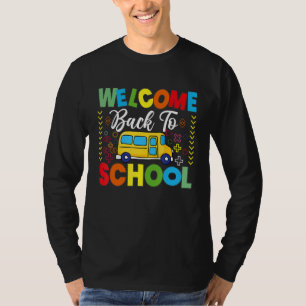 Willkommen Zurück Zum Schul-Shirt Schulbusfahrer M T-Shirt