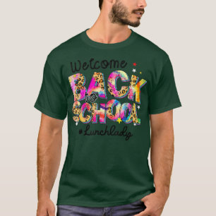 Willkommen zurück zum Schulessen Lady Leopard Gefä T-Shirt