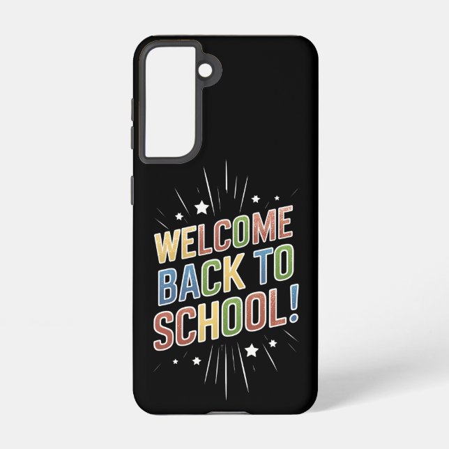 Willkommen zurück zum Schullehrer am ersten Schult Samsung Galaxy Hülle (Rückseite)