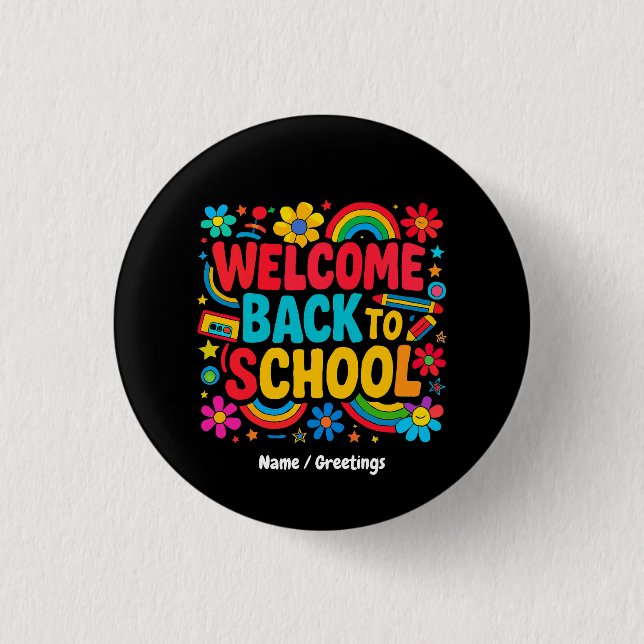 Willkommen zurück zum SchullehrerKinderAufwertung Button (Vorderseite)