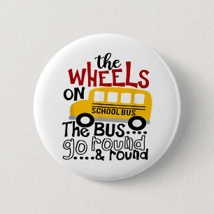 Willkommen zurück zum Shirt Schulbusfahrer Button