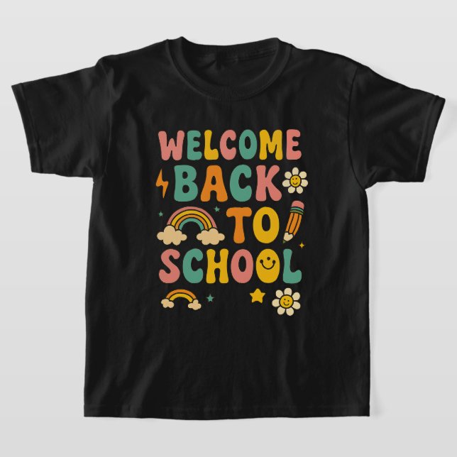 Willkommen zurück zum T-Shirt der Schulkinder (Ablage )