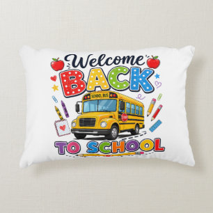 Willkommen zurück zur Schulbusfahrer-T-Shirts Erst Dekokissen