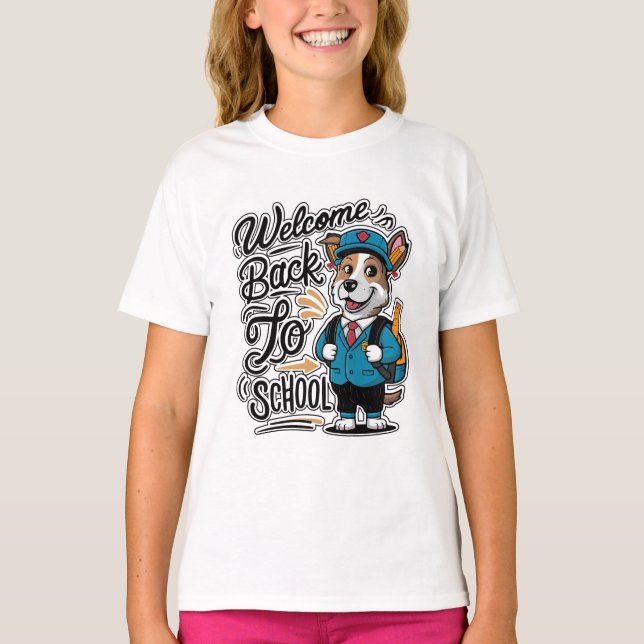 Willkommen zurück zur Schule Funny T-Shirt (Vorderseite)