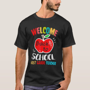 Willkommen zurück zur Schule für den ersten Lehrer T-Shirt