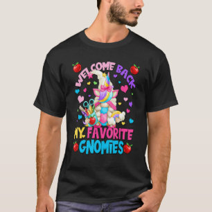 Willkommen zurück zur Schule Gnome für magisches E T-Shirt