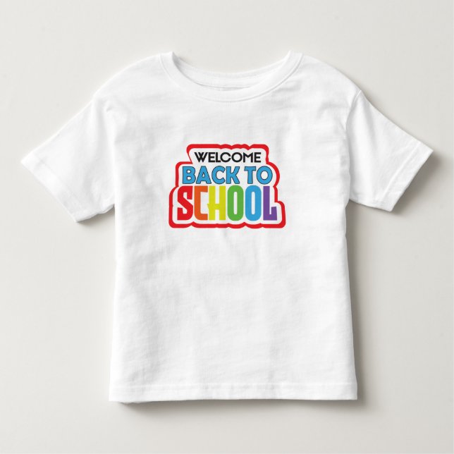 Willkommen zurück zur Schule Kleinkind T-shirt (Vorderseite)