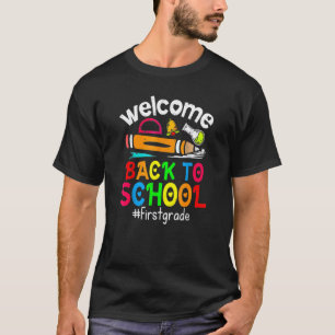 Willkommen zurück zur Schule Niedlich Lehrer Stude T-Shirt