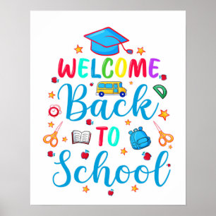 Willkommen zurück zur Schule Poster