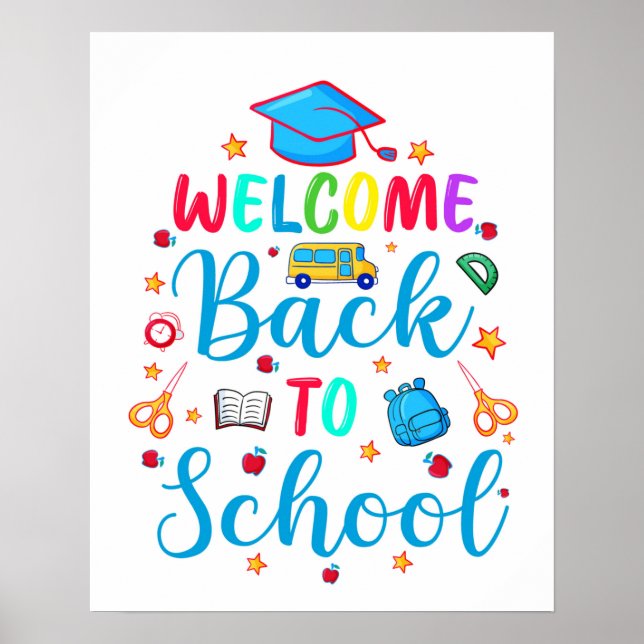 Willkommen zurück zur Schule Poster (Vorne)