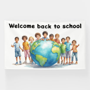 Willkommen zurück zur Schule, Schule Banner