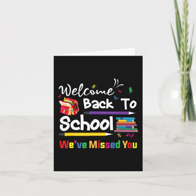 Willkommen zurück zur Schule Wir haben dir den Sch Karte (Vorderseite)
