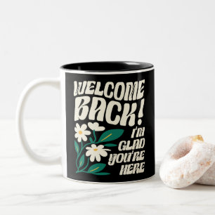 Willkommen zurück zur Schule Zweifarbige Tasse
