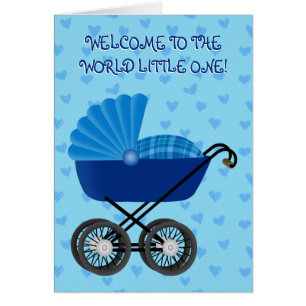 Willkommene Baby Boy - 5" x 7" Grußkarte