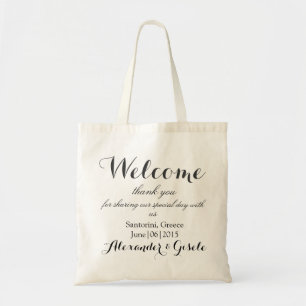 Willkommene Hochzeits-Gast-Geschenk-Taschen-Tasche Tragetasche