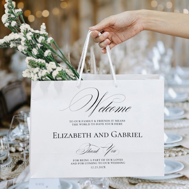 Willkommene Hochzeitssacken Vielen Dank Große Geschenktüte (Von Creator hochgeladen)