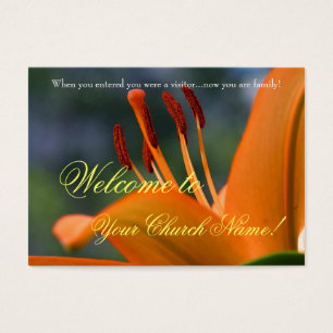 Willkommene Karte: Elegantes Blumen
