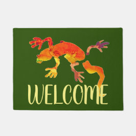 Willkommene Matte der niedlichen Geckoeidechse