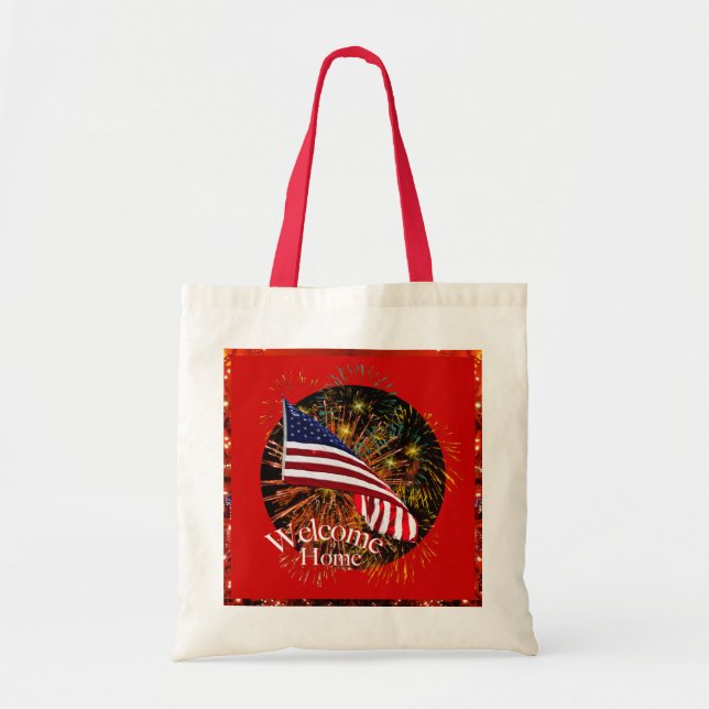 Willkommene Zuhause-Truppe-Tasche Tragetasche (Vorne)