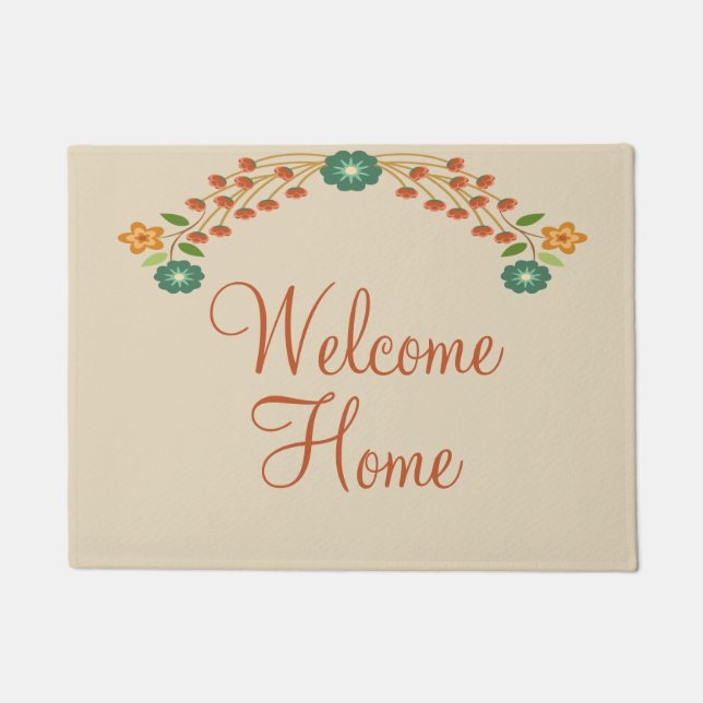 Willkommene Zuhause-Tür-Matte Fußmatte (Vorderseite)
