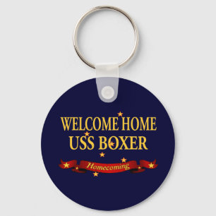 Willkommener Boxer des Zuhause-USS Schlüsselanhänger