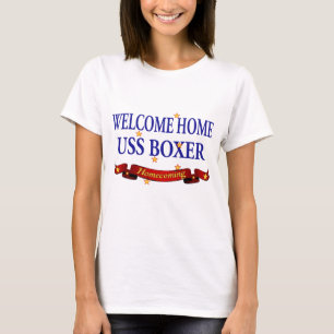 Willkommener Boxer des Zuhause-USS T-Shirt