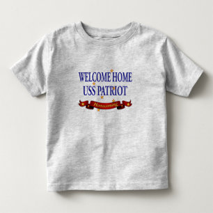 Willkommener Patriot des Zuhause-USS Kleinkind T-shirt