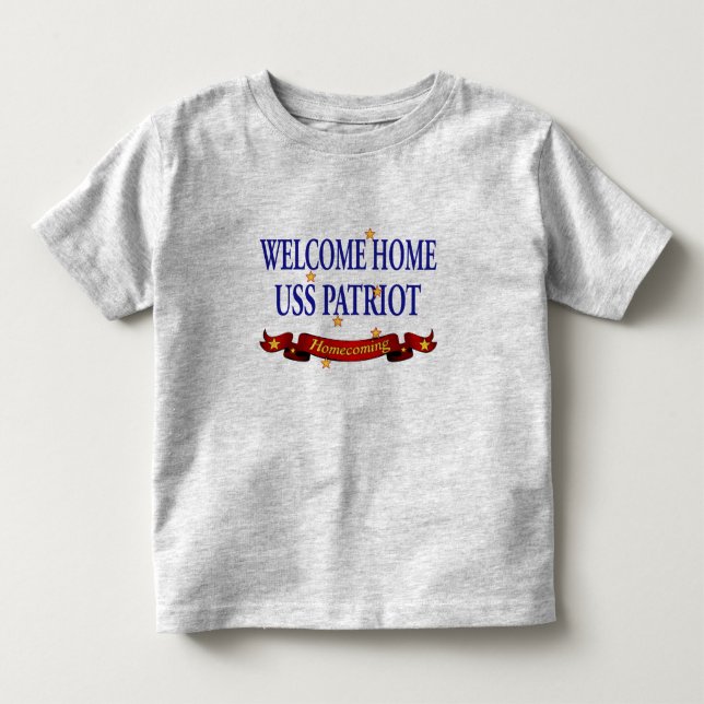 Willkommener Patriot des Zuhause-USS Kleinkind T-shirt (Vorderseite)