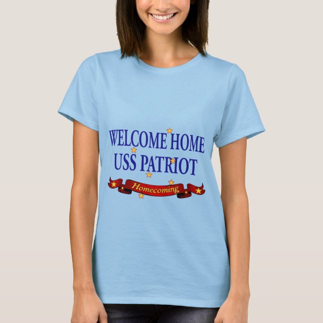 Willkommener Patriot des Zuhause-USS T-Shirt (Vorderseite)