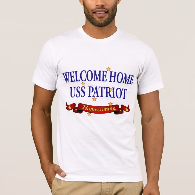 Willkommener Patriot des Zuhause-USS T-Shirt (Vorderseite)