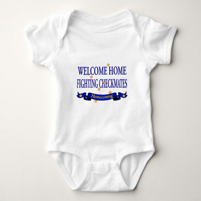 Willkommener ZuhauseFighting setzt schachmatt Baby Strampler (Vorderseite)