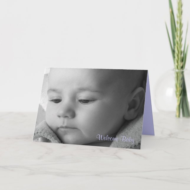 Willkommenes Baby Ankündigung (Vorderseite)