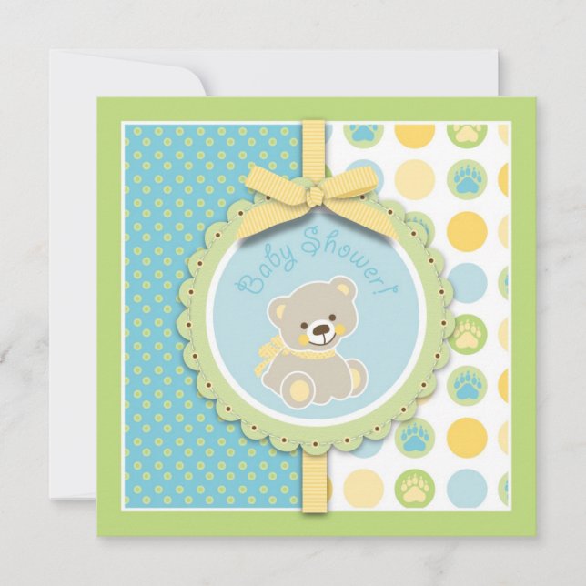 Willkommenes Bärn-Einladungs-Quadrat Einladung (Vorderseite)