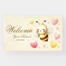 Willkommenes farbiges Happy Little Honey Bee Party