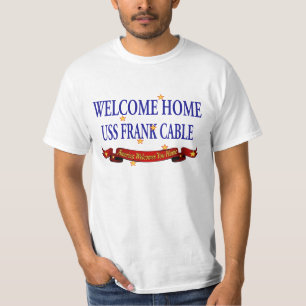 Willkommenes Frank-Kabel des Zuhause-USS T-Shirt