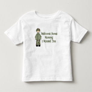 Willkommenes Zuhause-Mama-Armee-Gör (Sohn) Kleinkind T-shirt