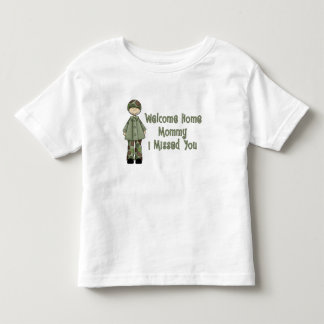Willkommenes Zuhause-Mama-Armee-Gör (Sohn) Kleinkind T-shirt