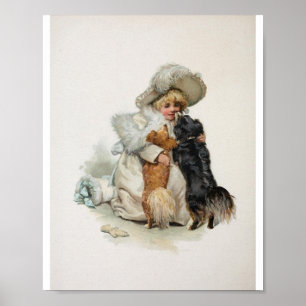 Willkommenes Zuhause-niedliche Vintage Poster