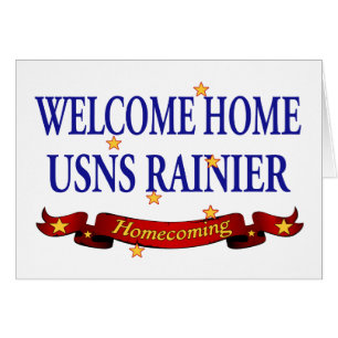 Willkommenes Zuhause USNS regnerischer