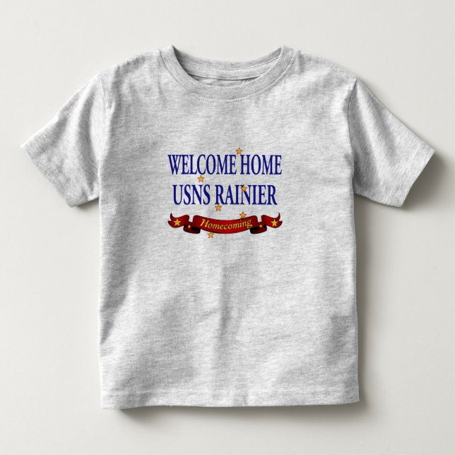 Willkommenes Zuhause USNS regnerischer Kleinkind T-shirt (Vorderseite)