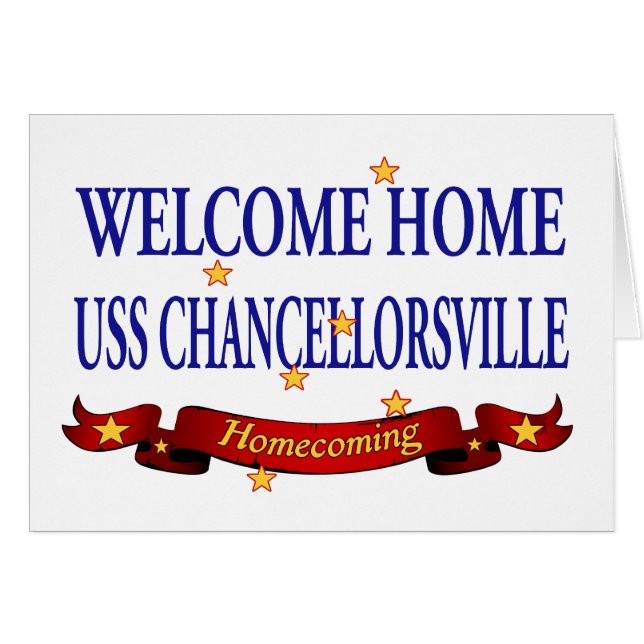 Willkommenes Zuhause USS Chancellorsville (Vorderseite (Horizontal))